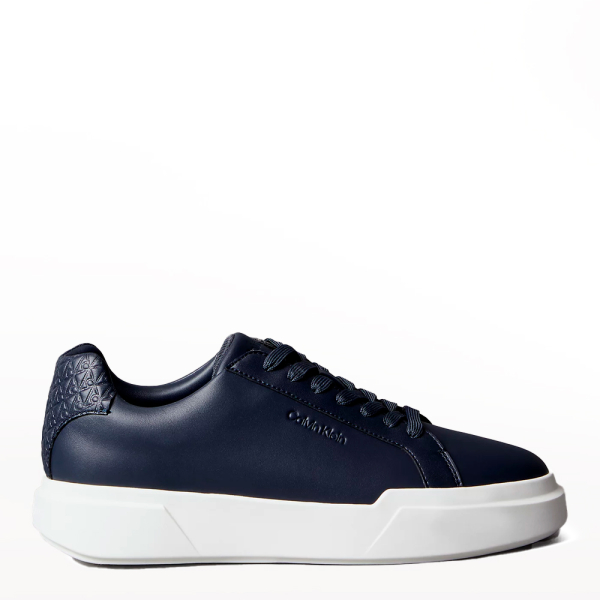Calvin Klein Baskets Avenue en cuir lisse avec logo - 40 Noir- Ref 91 €