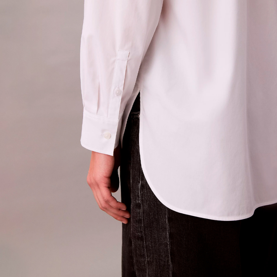 camicia-ampia-in-popeline-con-bottoni camicia-ampia-in-popeline-con-bottoni