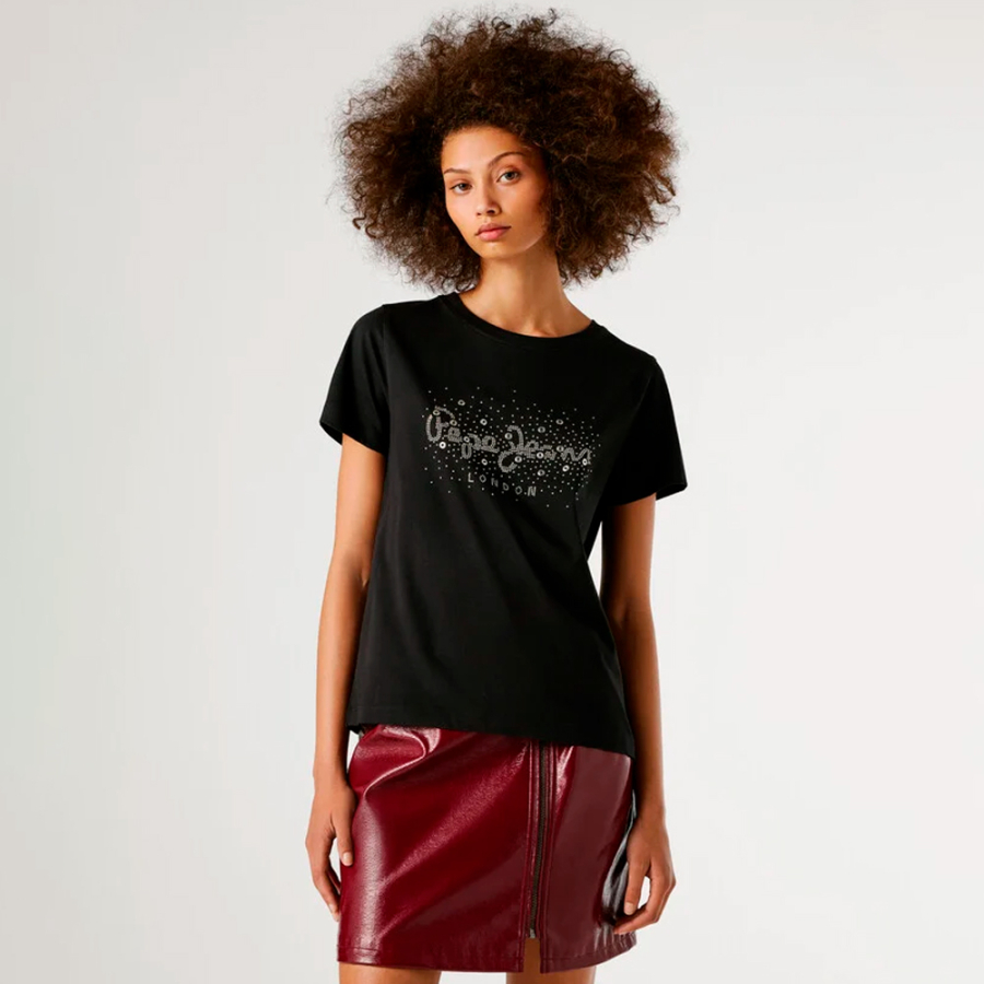 t-shirt-mit-strass-logo