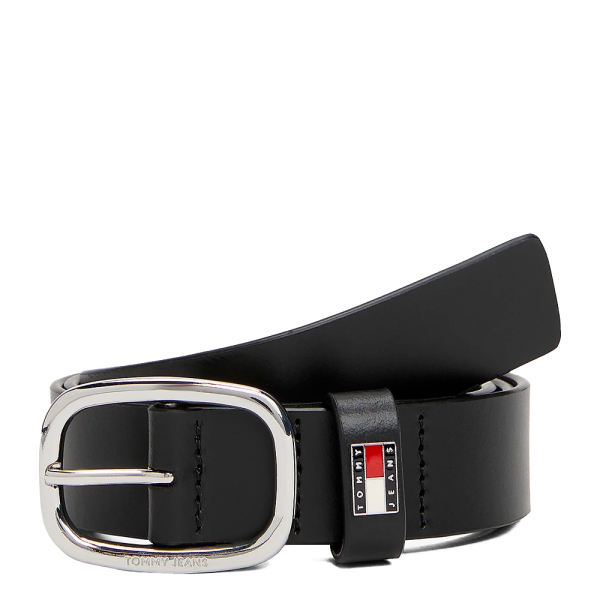 Tommy Hilfiger Ceinture en cuir avec boucle ovale - 75 Noir- Ref 36 €