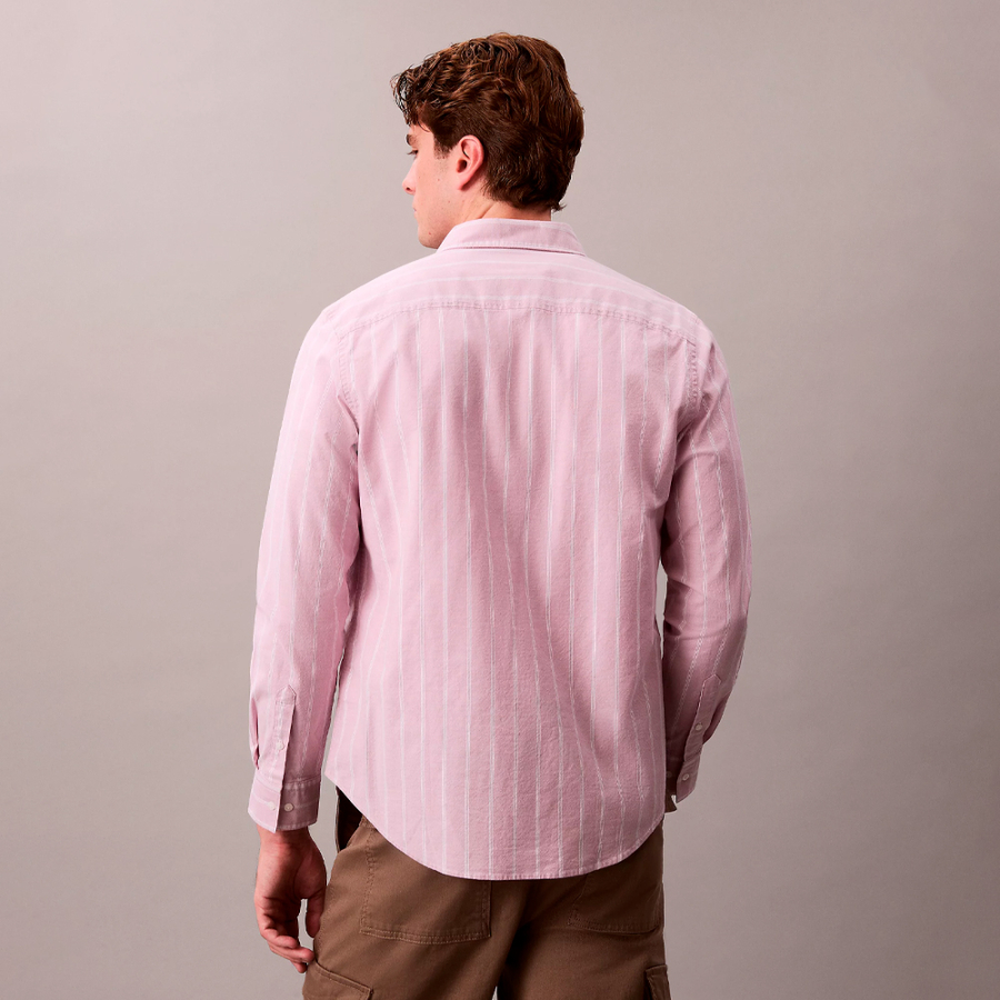 camicia-classica-a-righe-oxford-con-bottoni