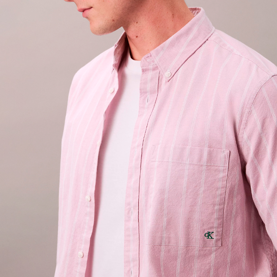camicia-classica-a-righe-oxford-con-bottoni