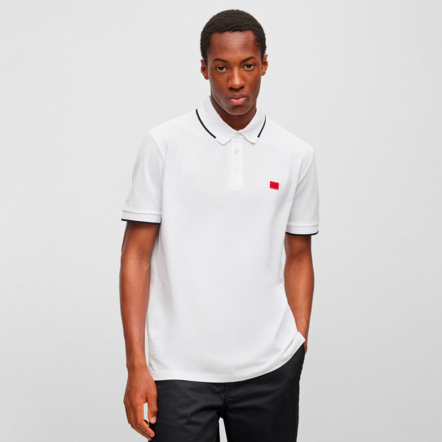slim-fit-polo-shirt-with-red-logo-label