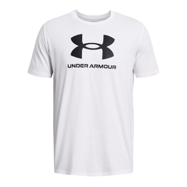 Under Armour Vtements de sport Blanc - T-shirt avec logo UA - M - Ref 34 €