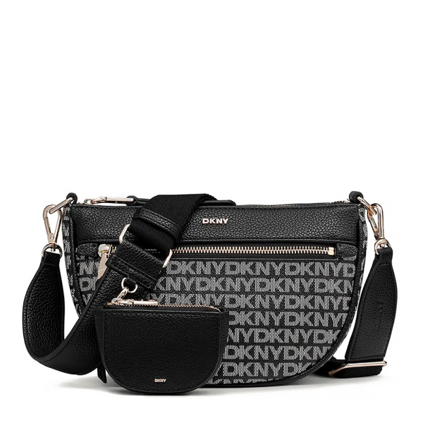 Dkny SAC BANDOULIÈRE ZOIE CREST LOGO R41E5D01 - U Noir- Ref.