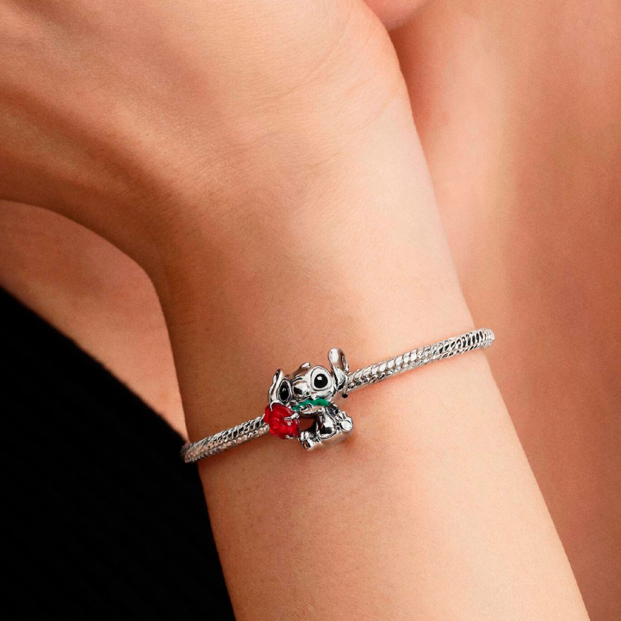 pingente-disney-stitch-com-rosa-de-vidro-de-murano-794378c01