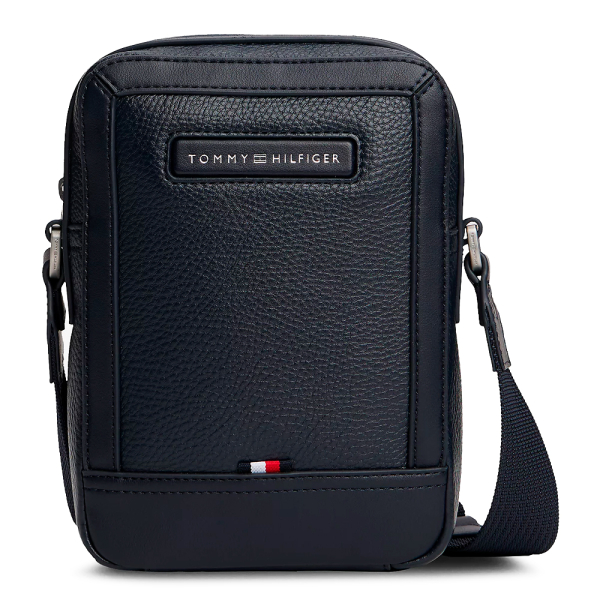 Tommy Hilfiger Sac bandoulire de reporter avec logo - U Bleu marine- Ref 67 €