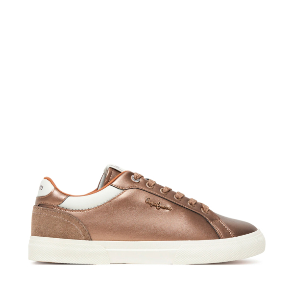 Pepe Jeans baskets mtallises classiques - 37 Bronze- Ref 43 €
