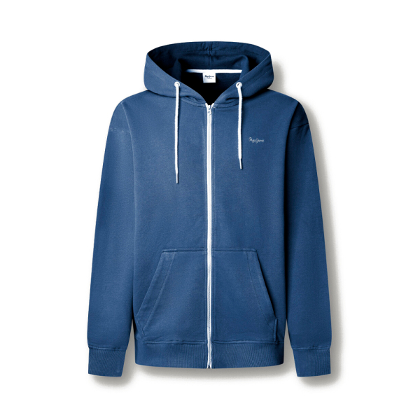 Pepe Jeans Vestes en maille et pulls Bleu marine - Sweat capuche zipp - XL - Ref 52 €