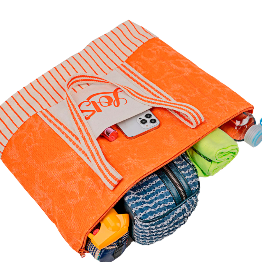 borsa-da-spiaggia-a-righe-beauty-case-arancione