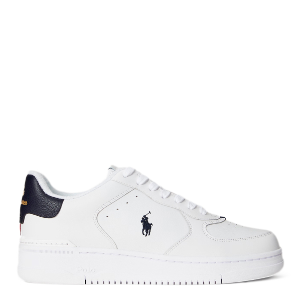 Ralph Lauren Chaussure de sport en cuir Masters Court - 46 Blanc- Ref 98 €
