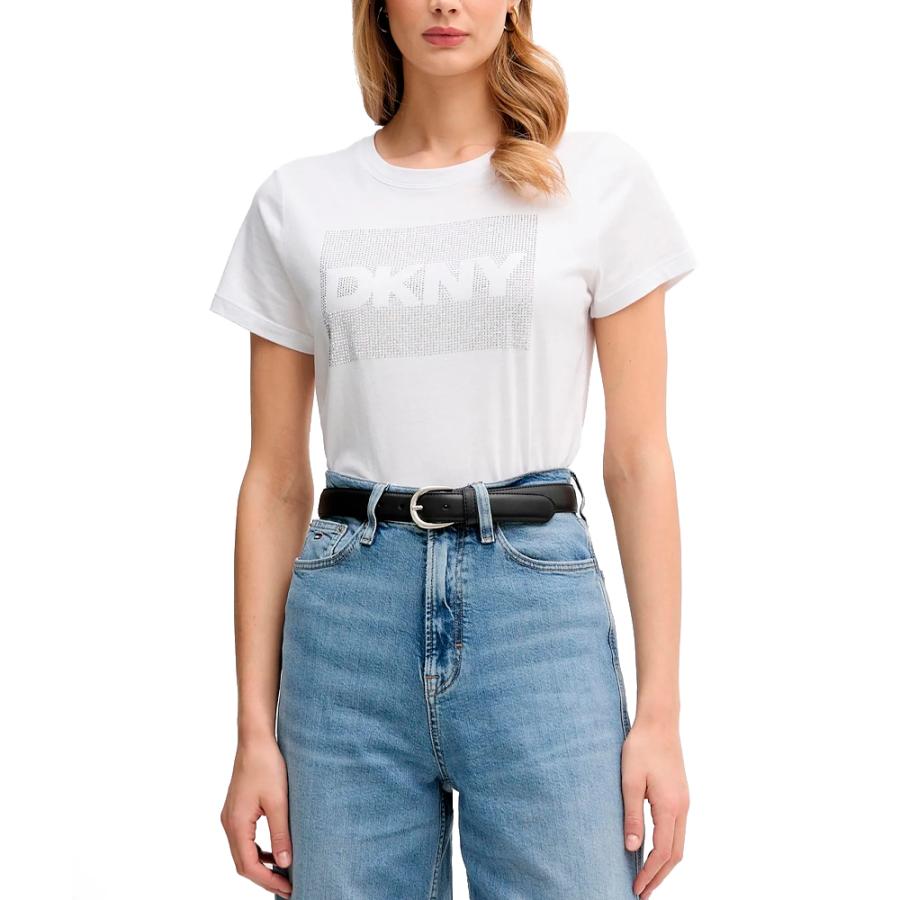 box-strass-logo-rundhals-t-shirt