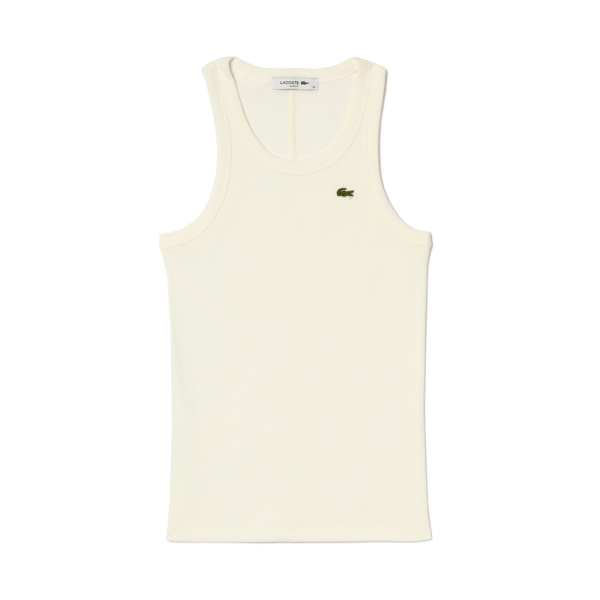 Lacoste T-shirts hauts et polos Beige - dbardeur ajust en coton - M - Ref 46 €