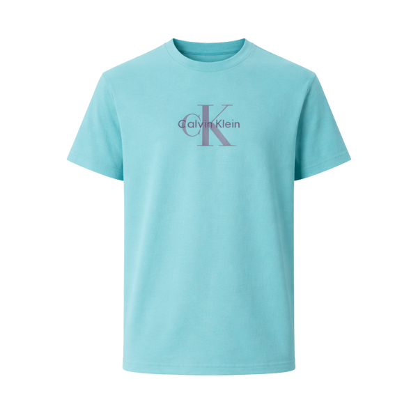 Calvin Klein T-shirts Bleu - T-shirt avec monogramme et logo - S - Ref 35 €