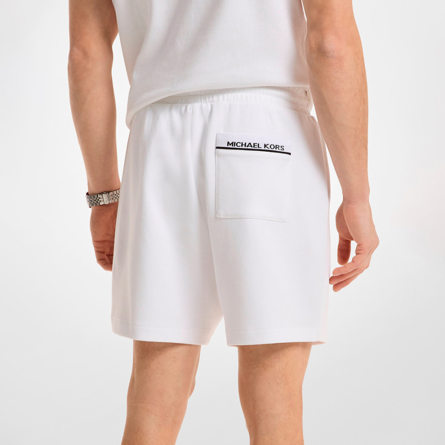 short-en-melange-de-coton-avec-logo-sur-la-poche short-en-melange-de-coton-avec-logo-sur-la-poche