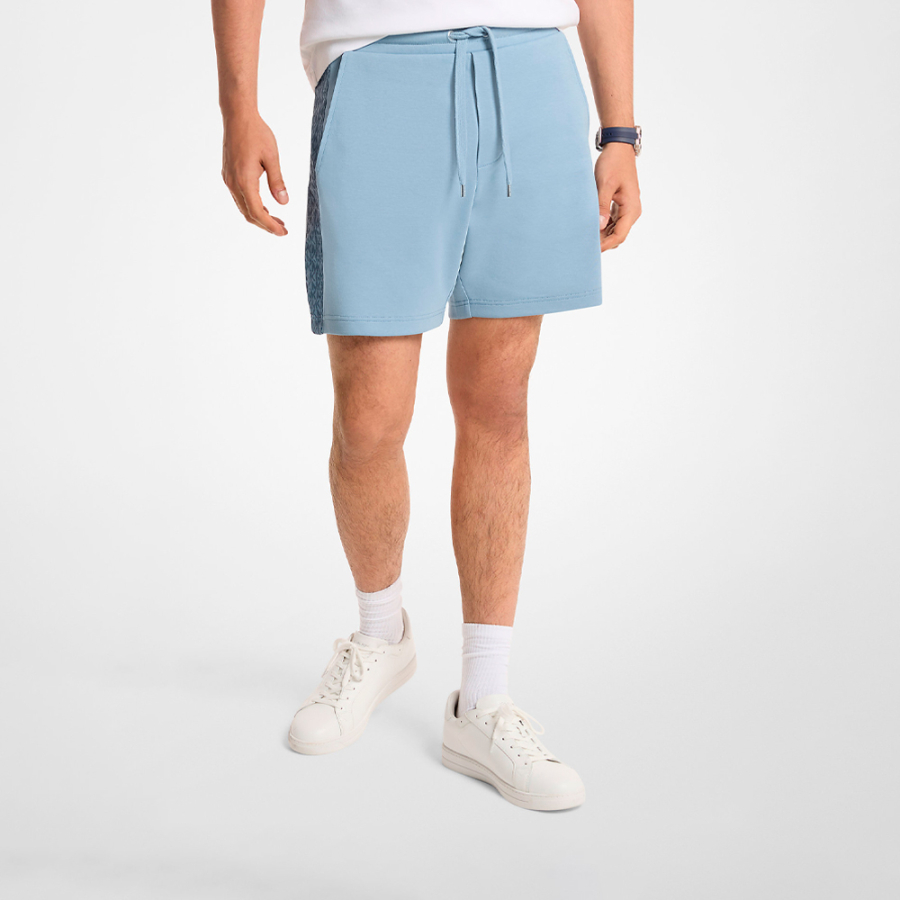 shorts-mit-logo-aus-baumwollmischgewebe