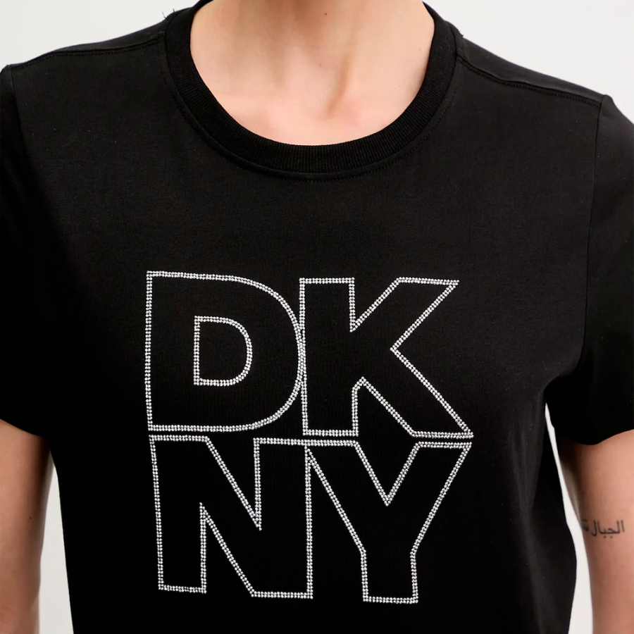 t-shirt-avec-logo-strass-contour