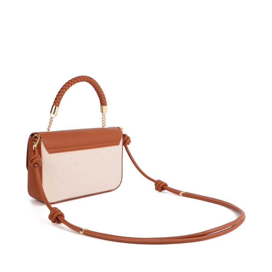 two-tone-faux-leather-flap-shoulder-bag two-tone-faux-leather-flap-shoulder-bag