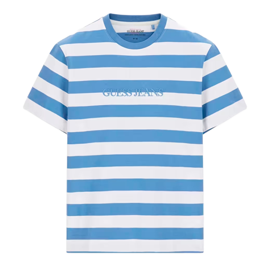 gestreiftes-t-shirt-mit-logo