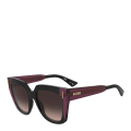 GUU/HA-BLACK BURGUNDY/BROWN SHADED