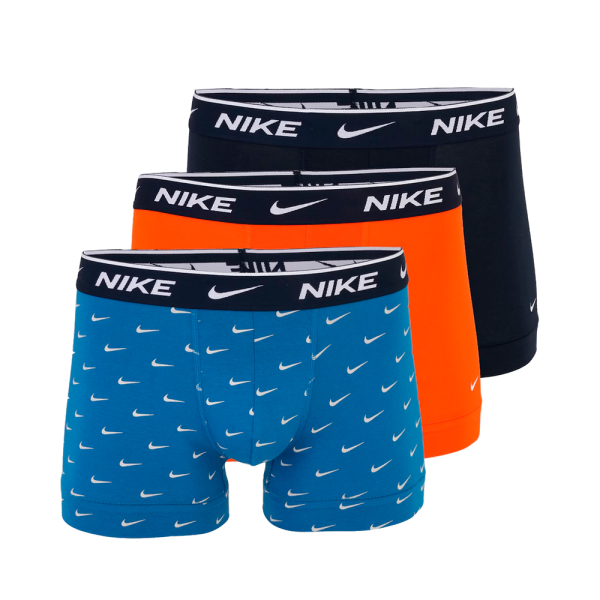 Nike Underwear Sous-vtements Bleu - Lot de 3 boxers en coton stretch essentiels - XL - Ref 30 €