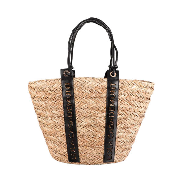 Lola Casademunt Sac avec logo sur la poigne dcoupe - U Beige- Ref 104 €