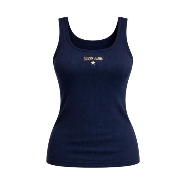 Guess T-shirts hauts et polos Bleu marine - dbardeur brod dtoiles - XS - Ref 20 €