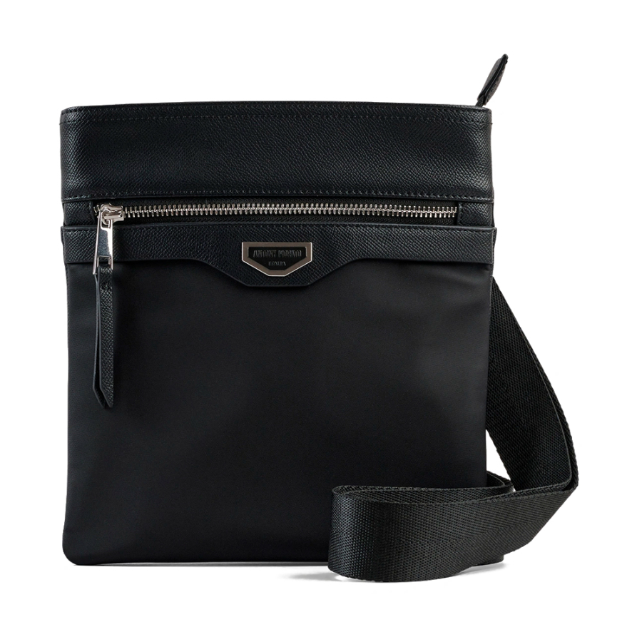 nylon-and-faux-leather-messenger-bag