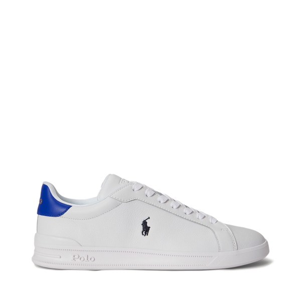 Ralph Lauren Baskets en cuir Heritage Court II - 45 Blanc- Ref 85 €