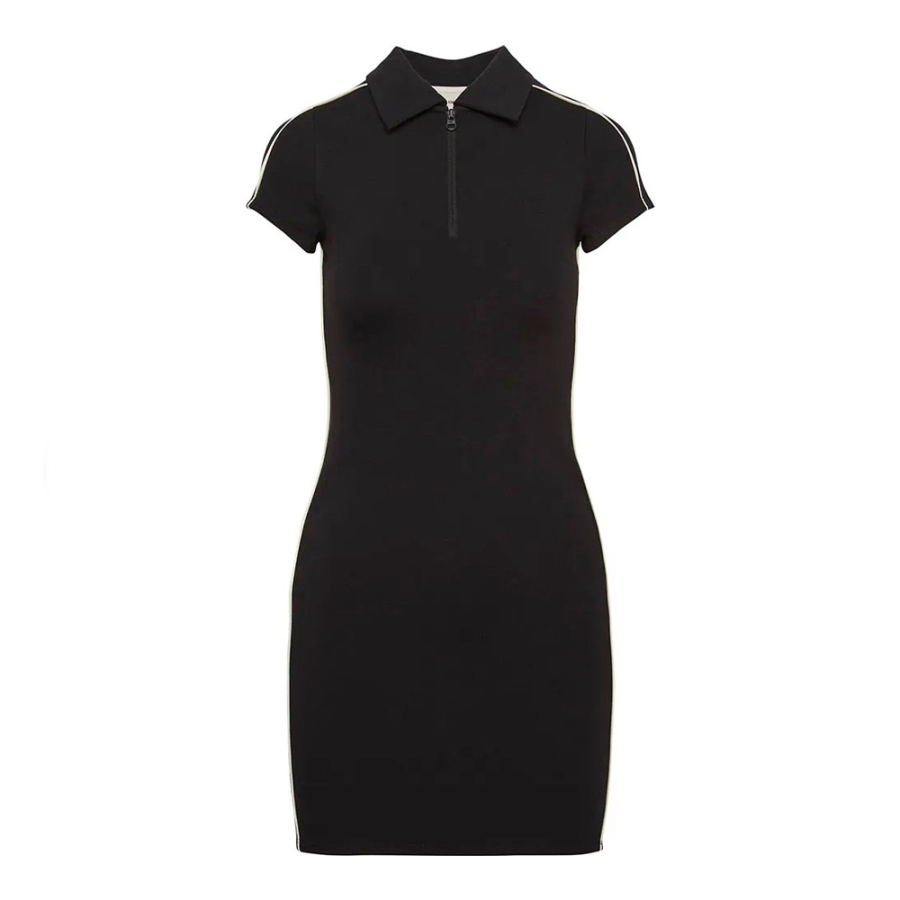 robe-courte-style-polo-en-maille-technique