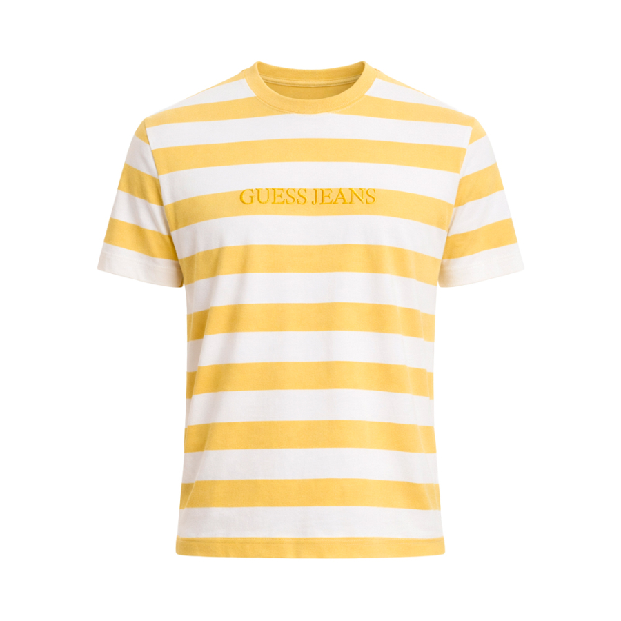 striped-t-shirt-with-logo