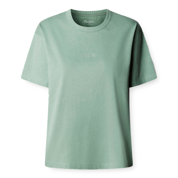 Pepe Jeans T-shirts hauts et polos Vert - T-shirt logo strass - L - Ref 22 €