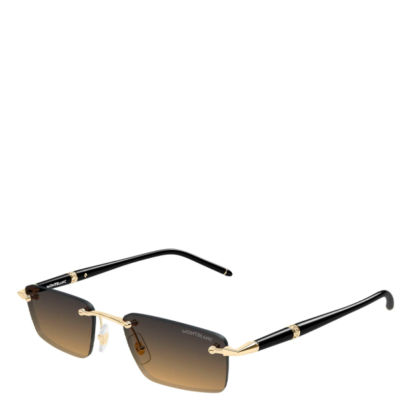 Montblanc Lunettes de soleil MB0484S - 54 Noir Brun- Ref 328 €