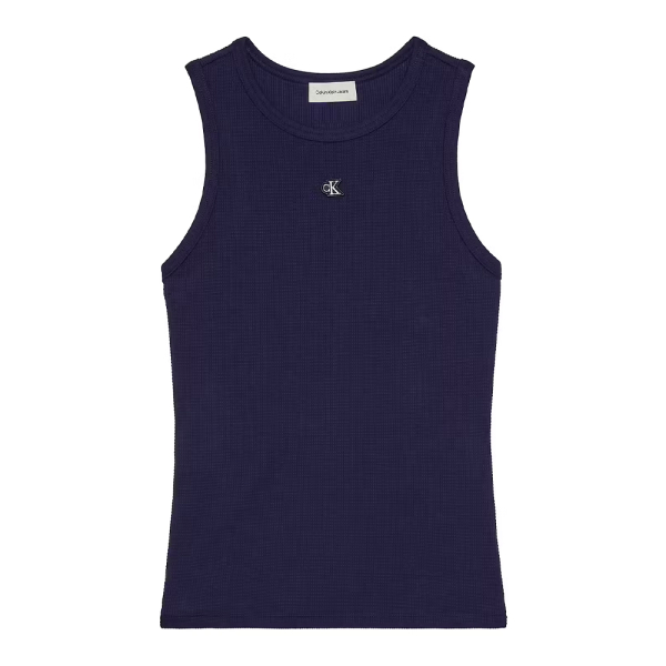 Calvin Klein T-shirts hauts et polos Bleu marine - Dbardeur slim en relief avec dos nageur - XS - Ref 28 €