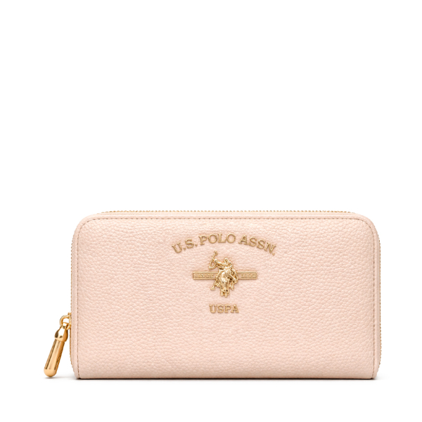 Us Polo Assn Portefeuille zipp grand format WIUSS6207WVPIC1 - U Crme- Ref 33 €