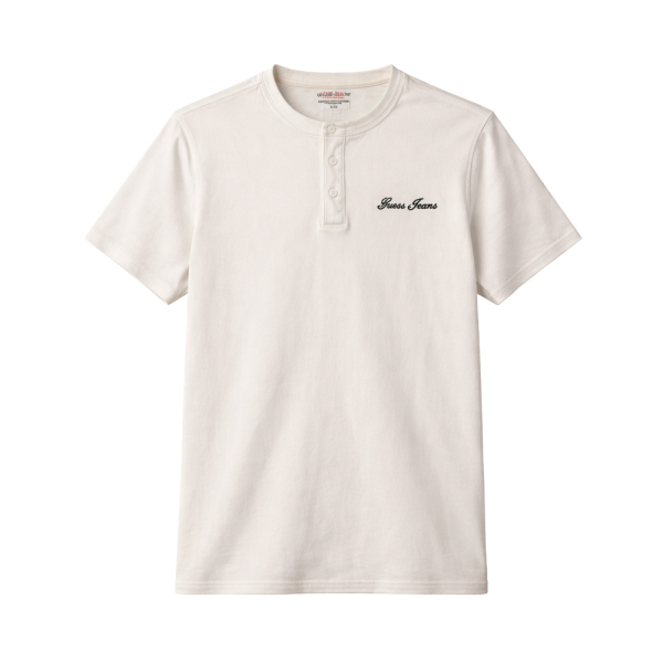 Guess T-shirts Crme - T-shirt Henley ctel coupe ajuste - XL - Ref 27 €