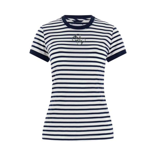 Guess T-shirts hauts et polos Blanc Bleu marine - T-shirt ray - XS - Ref 28 €