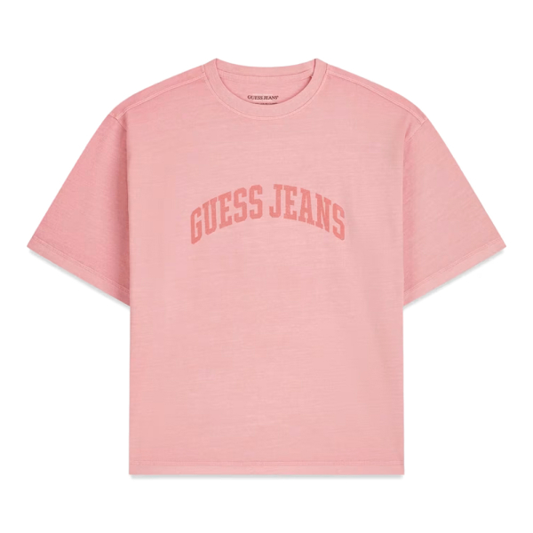 Guess T-shirts Rose - T-shirt coupe carre imprim - M - Ref 32 €