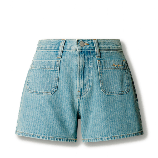 Pepe Jeans Pantalons Bleu - short en jean coupe classique - 26 - Ref 49 €