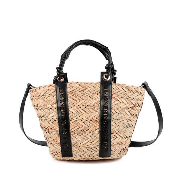 Lola Casademunt Mini sac fourre-tout avec anse logo dcoupe - U Beige- Ref 83 €