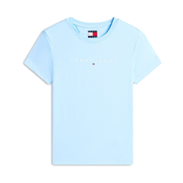 Tommy Hilfiger T-shirts hauts et polos Bleu - T-shirt slim fit avec logo - M - Ref 22 €