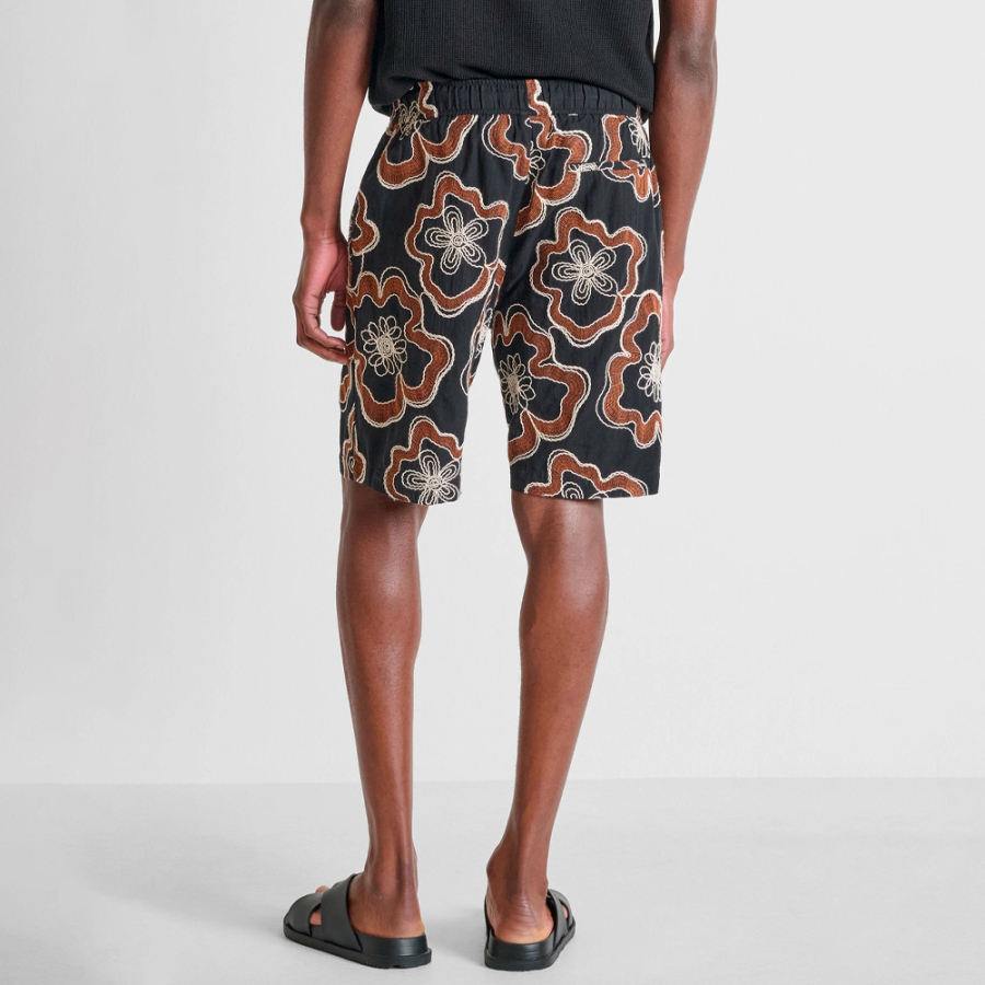 regular-fit-shorts-with-floral-print