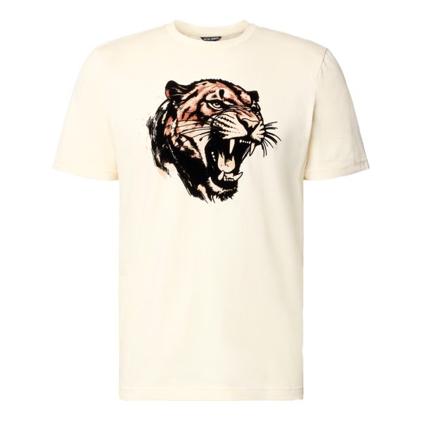 Antony Morato T-shirts Crme - T-SHIRT COUPE CLASSIQUE IMPRIM TIGRE - M - Ref 44 €