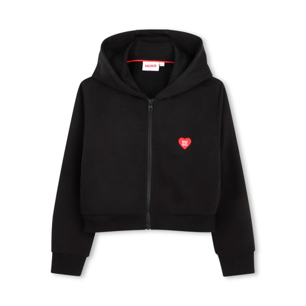 Hugo Boss Vestes et sweats Noir - Sweat-shirt zipp G0104509B pour enfants - 12 - Ref 68 €