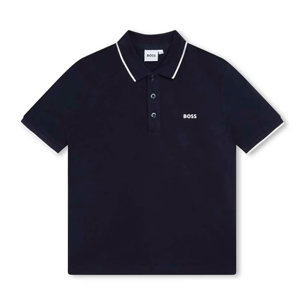 Boss T-shirts et tops Bleu marine - Polo J25P26849 ENFANTS - 16 - Ref 38 €