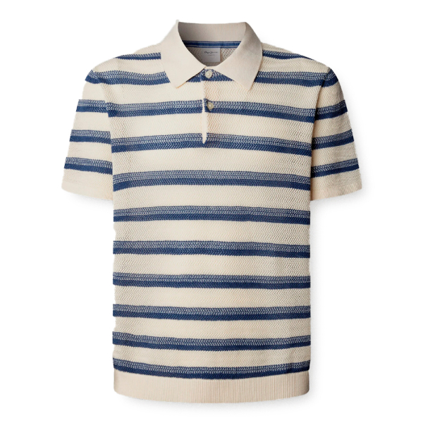 Pepe Jeans Polos Bleu marine - polo ray en maille - XL - Ref 59 €
