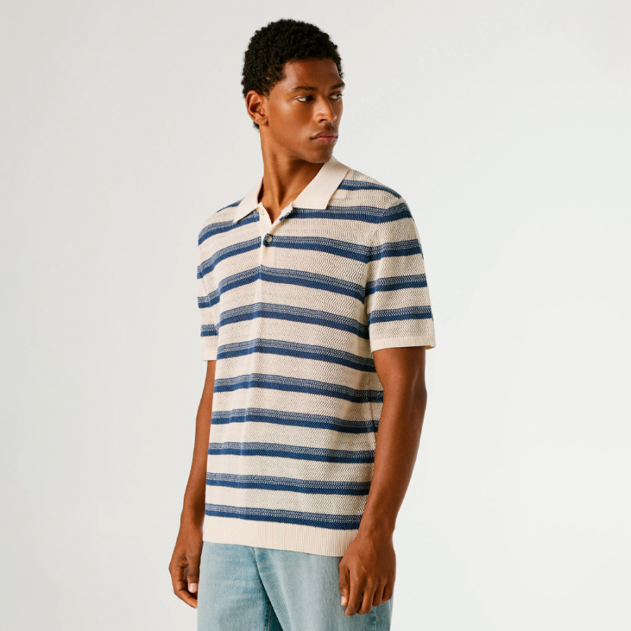 polo-a-righe-in-maglia