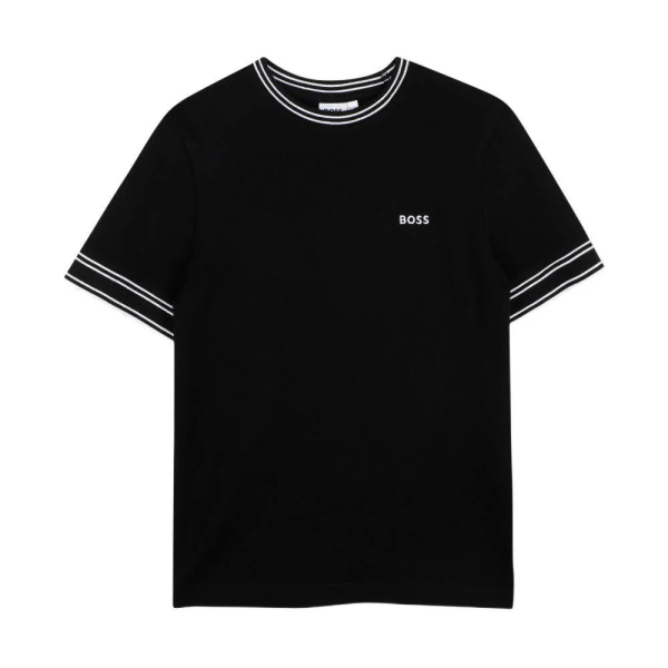 Boss T-shirts et tops Noir - T-shirt enfant J5298109B - 14 - Ref 38 €