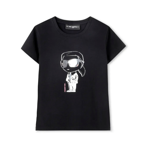 Karl Lagerfeld T-shirts et tops Noir - T-shirt enfant Z31160 - 12A - Ref 32 €