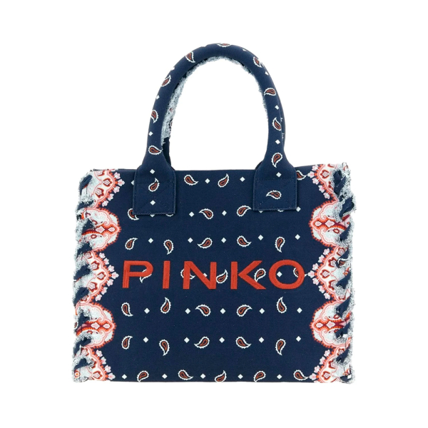 Pinko Sac cabas de plage - U Multicolore Bleu marine- Ref 155 €